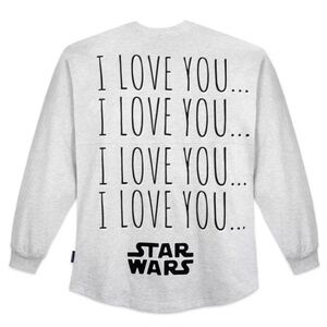 2022 Disney Parks I Love You Star Wars Falcon Spirit Jersey Adult Size - NEW